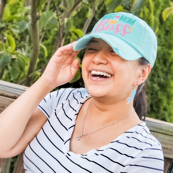 Wife, Mom, Boss Snap On Baseball Hat - Picture 4 of 4